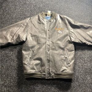 Denver Broncos Official NFL Bomber Jacket Varsity Style Large